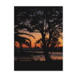 Beautiful sunset scene postcard