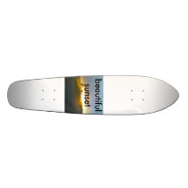 beautiful sunset custom skateboard