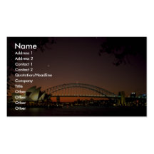 Beautiful Sunset: Sunset at Sydney Harbour, Sydney Business Card