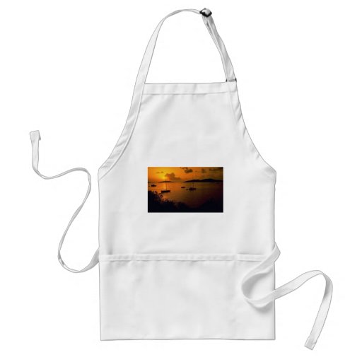 Beautiful Sunset: Virgin Gorda, British Virgin Isl Apron