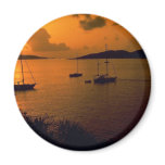 Beautiful Sunset: Virgin Gorda, British Virgin Isl Fridge Magnets