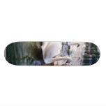Beautiful Swans In River Skate Board