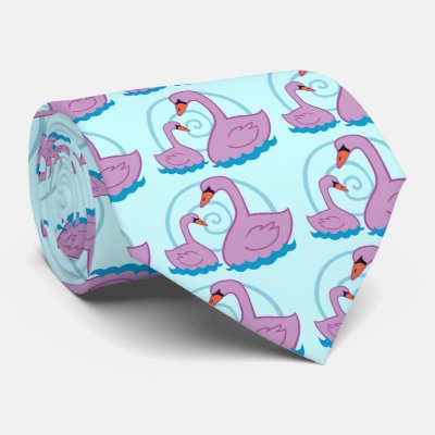 Beautiful Swans Neck Tie by toxiferous