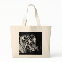 Beautiful Tiger in Black and white Tote Bag