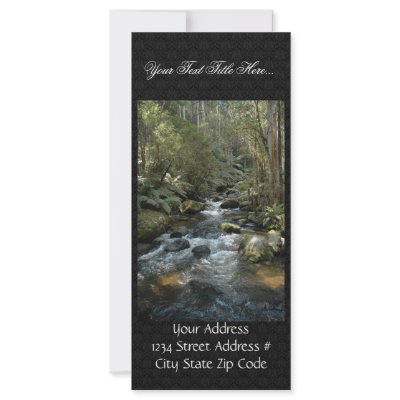 Beautiful Toroonga River In Vic At Australia Rack Cards by animalpark