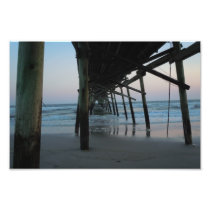 Beautiful "Under the Pier" Beach Scene Photographic Print