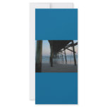 Beautiful "Under the Pier" Beach Scene Rack Card Design