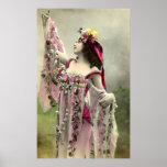 Beautiful Vintage Flower Goddess posters