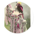 Beautiful Vintage Flower Goddess stickers