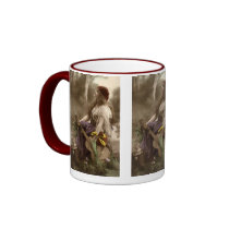 Beautiful Vintage Guitar Siren Coffee Mug