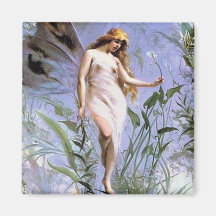 Beautiful Vintage Nature Fairy Fridge Magnets