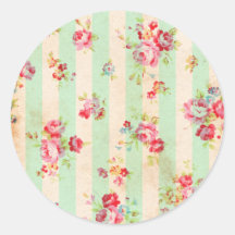 Beautiful vintage roses and other flowers sticker
