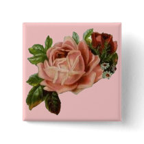Beautiful Vintage Roses Buttons