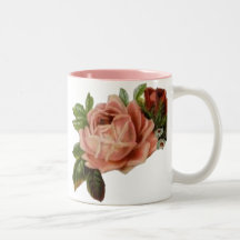 Beautiful Vintage Roses Coffee Mugs