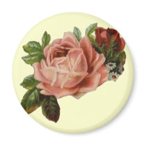 Beautiful Vintage Roses Fridge Magnets