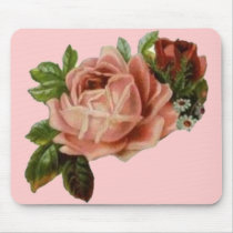 Beautiful Vintage Roses Mouse Pads