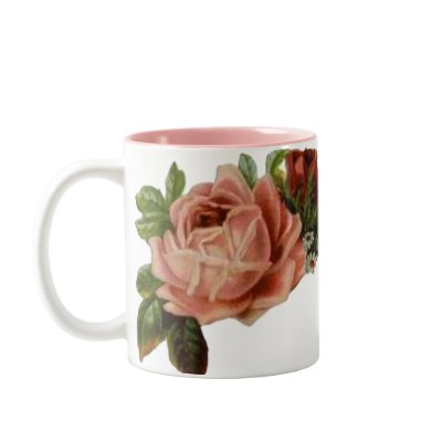 Beautiful Vintage Roses Coffee Mugs by ArtisticFootprints