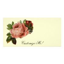 Beautiful Vintage Roses Photo Card Template