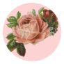 Beautiful Vintage Roses Round Sticker