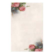 Beautiful Vintage Victorian Roses Stationery