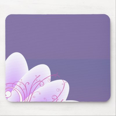Beautiful violet blossom wedding gift mouse pad by vectortopia
