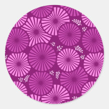 Beautiful, violet retro floral  Sticker