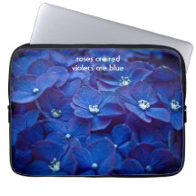 Beautiful "Violets Are Blue" Laptop Sleeve