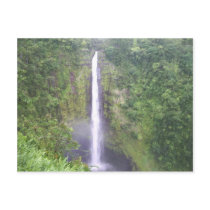 Beautiful Water Fall At Akaka, Hamakua, Hi Postcard