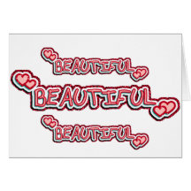 Beautiful with Hearts Cards