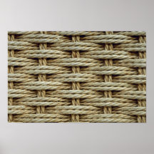 Beautiful Woven chair seat Poster