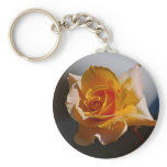 Beautiful yellow rose keychains
