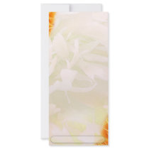 Beautiful Yellow roses and light green floral Custom Rack Card