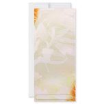 Beautiful Yellow roses and light green floral rack cards