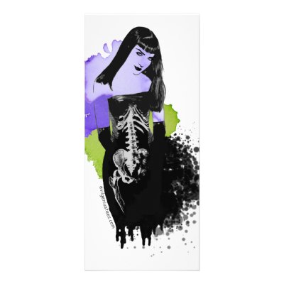 Beautiful zombie, dead sexy rack card by MrsEvilGenius