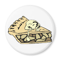 Beautifully creamy apple pie magnet