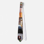 Beautifully Painted Tower In Cesky Krumlov Town Neck Tie