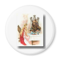 Beauty and the beast refrigerator magnet