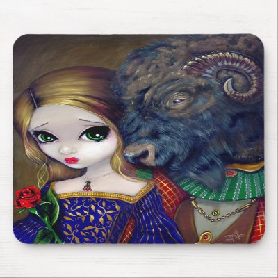 "Beauty and the Beast" Mousepad by strangeling