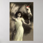 *Beauty and the Horse* Vintage Print