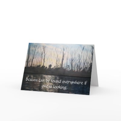 Beauty can be found everywhere Note Card by icansketchu