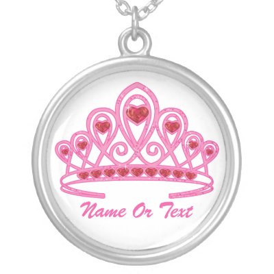 Beauty Crown Custom Personalised Necklace by BeautyPageantGifts