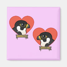 Beauty & Dot.Ca Hearts Fridge Magnets