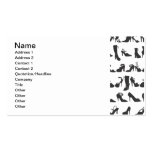 Beauty Fashion Shoes Silhouettes Business Card Templates