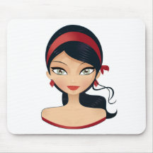 Beauty Girl Mouse Mat