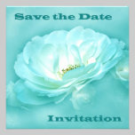 BEAUTY IN THE MIST-AQUA-SAVE THE DATE invitations