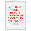 BEAUTY insult cards