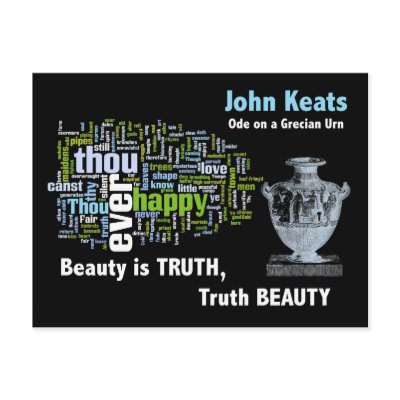 Beauty is Truth - John Keats - Grecian Urn Postcard by AntiqueImages