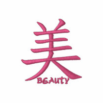 beauty kanji embroidered shirt