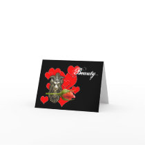 beauty let me be your beast... valentine card