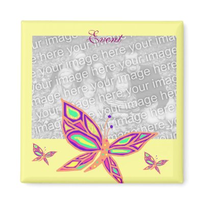 Beauty of a Butterfly template magnet by marcya7